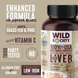 Wild Society foie-boeuf-3000mg – absorption améliorée grâce à la vitamine C.