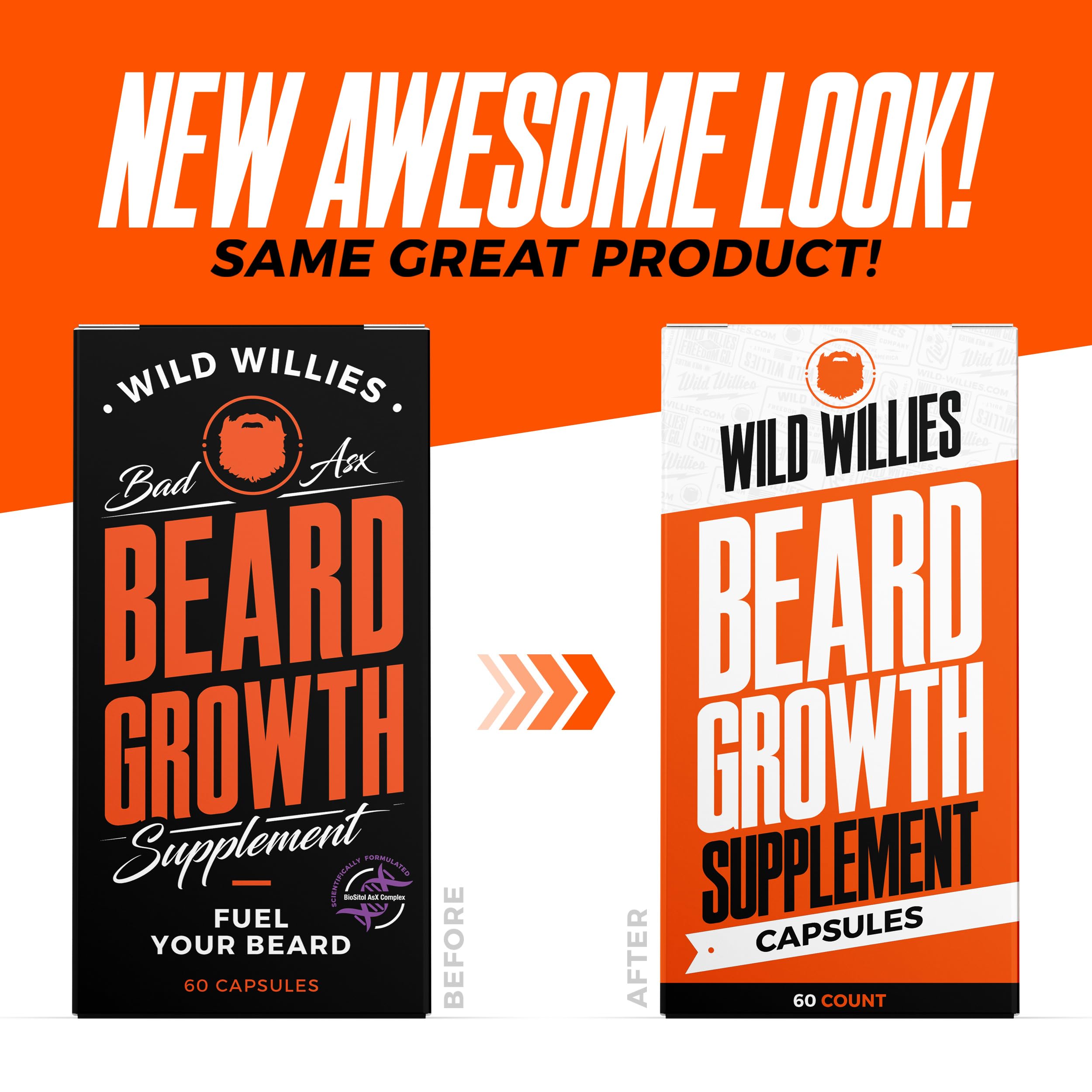 Wild Willies rituel quotidien barbe, aide à uniformiser la densité des poils.