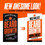 Wild Willies rituel quotidien barbe, aide à uniformiser la densité des poils.