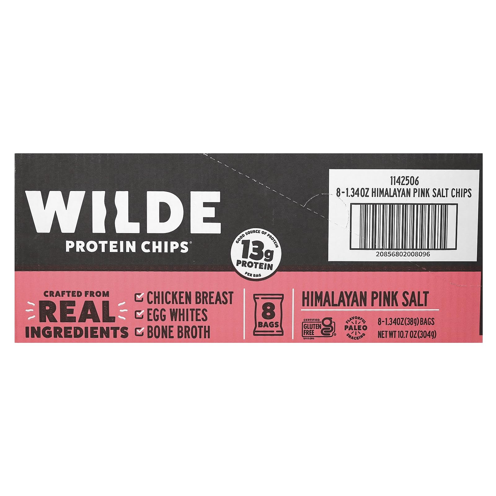 Ensemble de 8 sachets Wilde Brands, pratique à emporter partout.