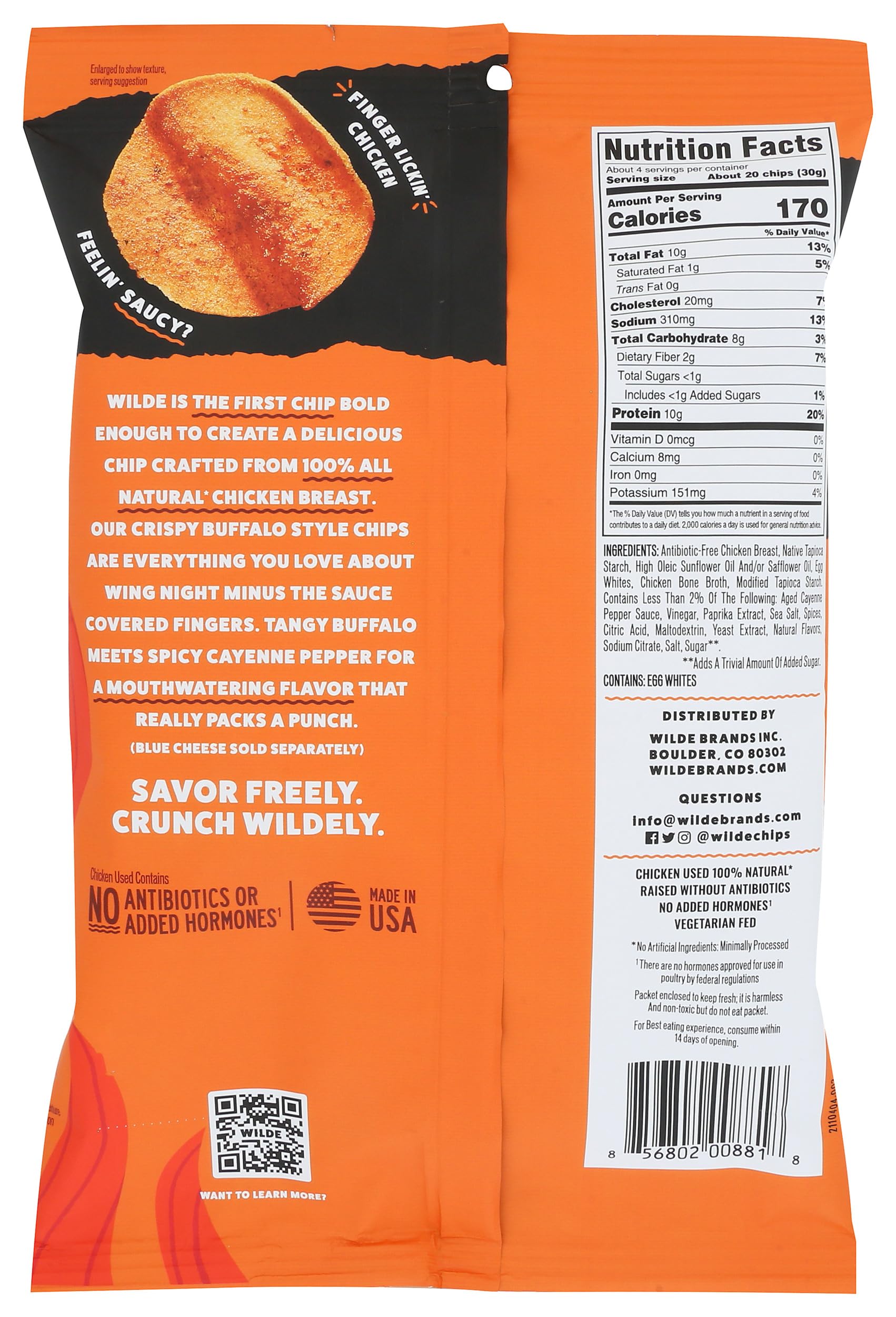 Texture croustillante Wilde Buffalo, expérience snack satisfaisante.