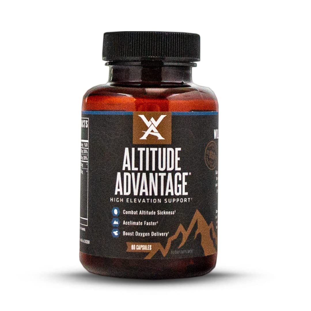 Altitude Advantage Wilderness Athlete – bouteille 60 gélules prête pour l'altitude.