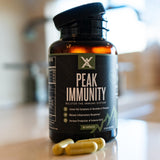 Capsules Peak Immunity faciles à prendre, pour un soutien quotidien.