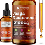 Chaga Wildfield Herbs: bouteille et pipette pour dosage précis