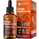 Chaga Wildfield Herbs: gouttes faciles à ajouter à une boisson pour un apport pratique