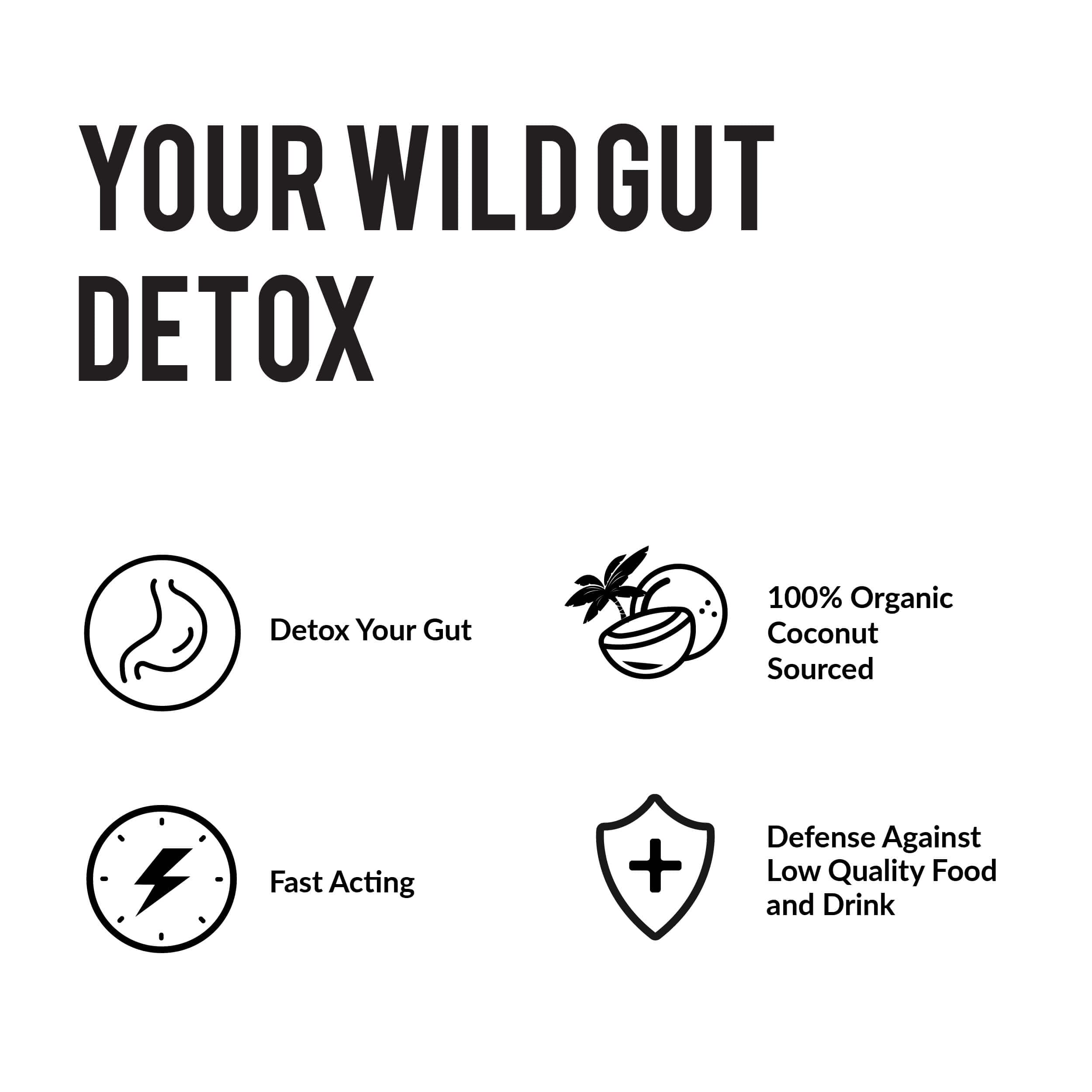 Wild Foods Charbon actif santé digestive — soutient la digestion au quotidien.