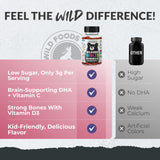 Wild Foods Gomme-DHA enfants — potentiel soutien à la santé cérébrale.