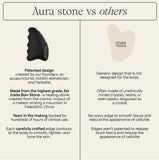 Wildling Aura Stone Gua Sha design des bords pour gua sha traditionnel