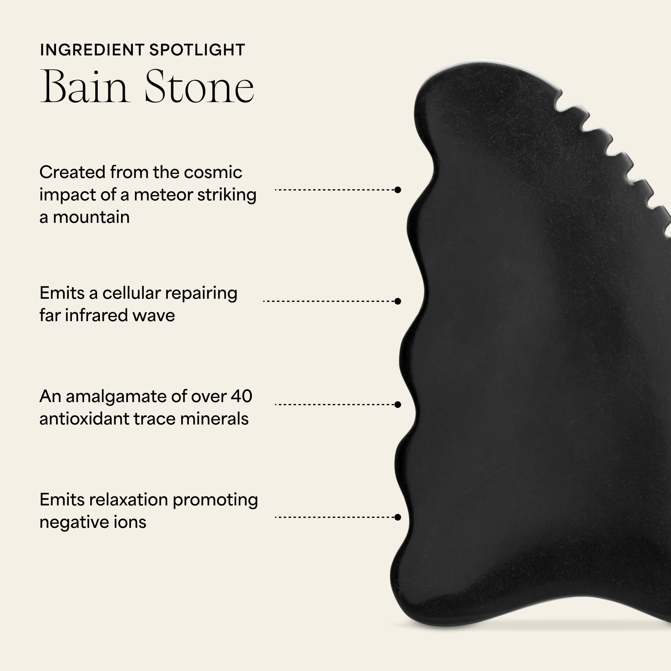 Wildling Aura Stone Gua Sha relaxation et massage sur le corps