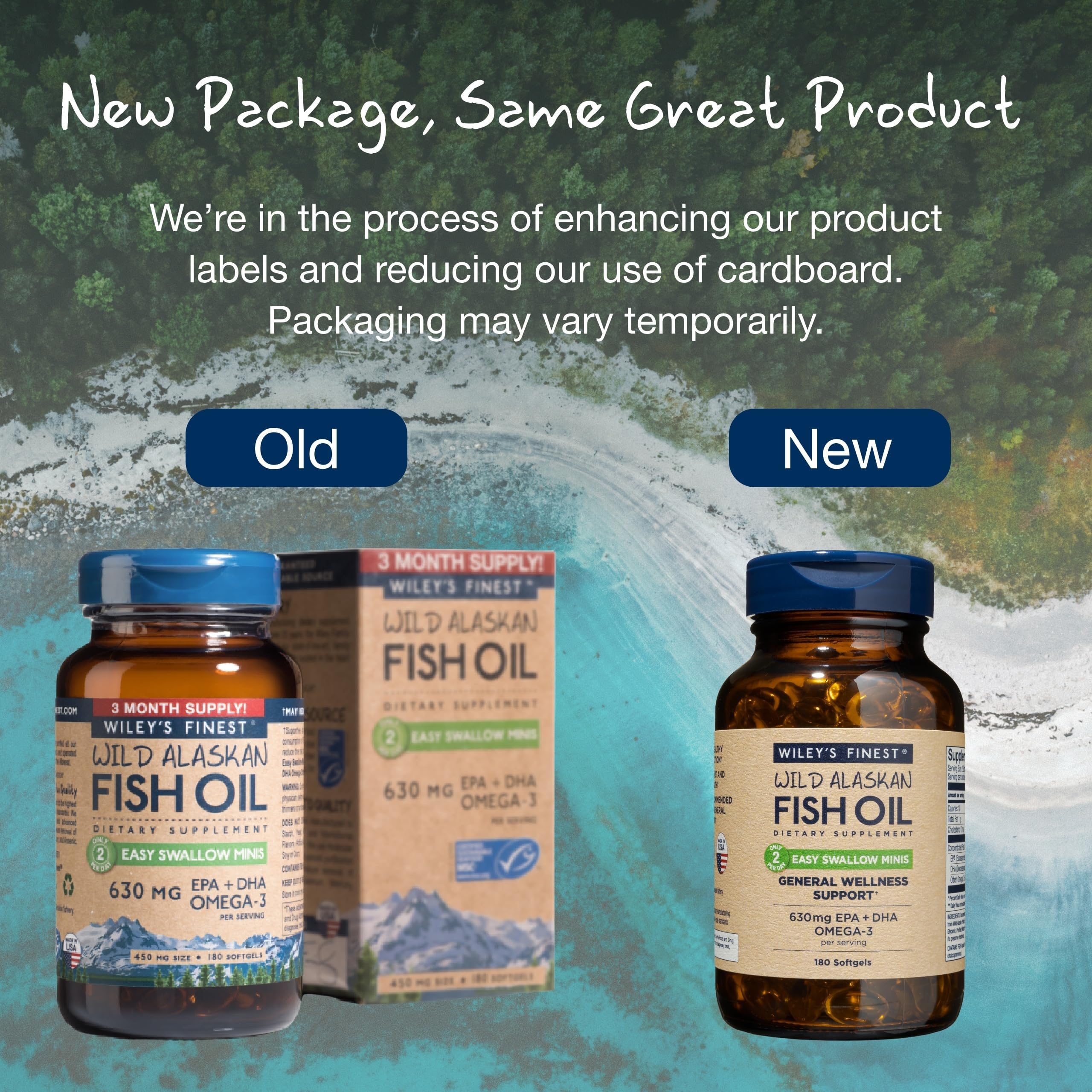 Wiley's Finest Minis – approvisionnement durable MSC et poisson pollock Alaska.
