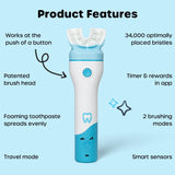 Poils doux Willo BrushBot: brossage confortable pour dents et gencives sensibles.