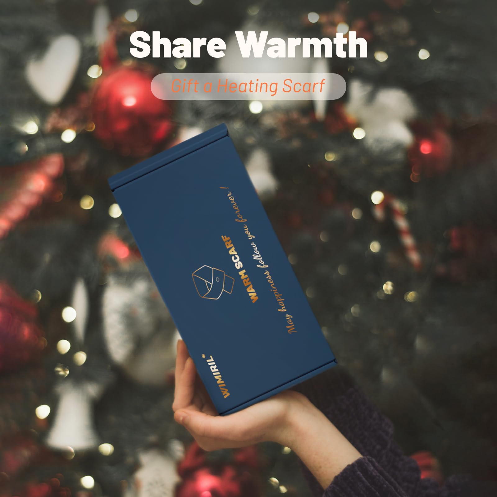 Écharpe chauffante WIMIRIL batterie 5000mAh pour liberté sans fil