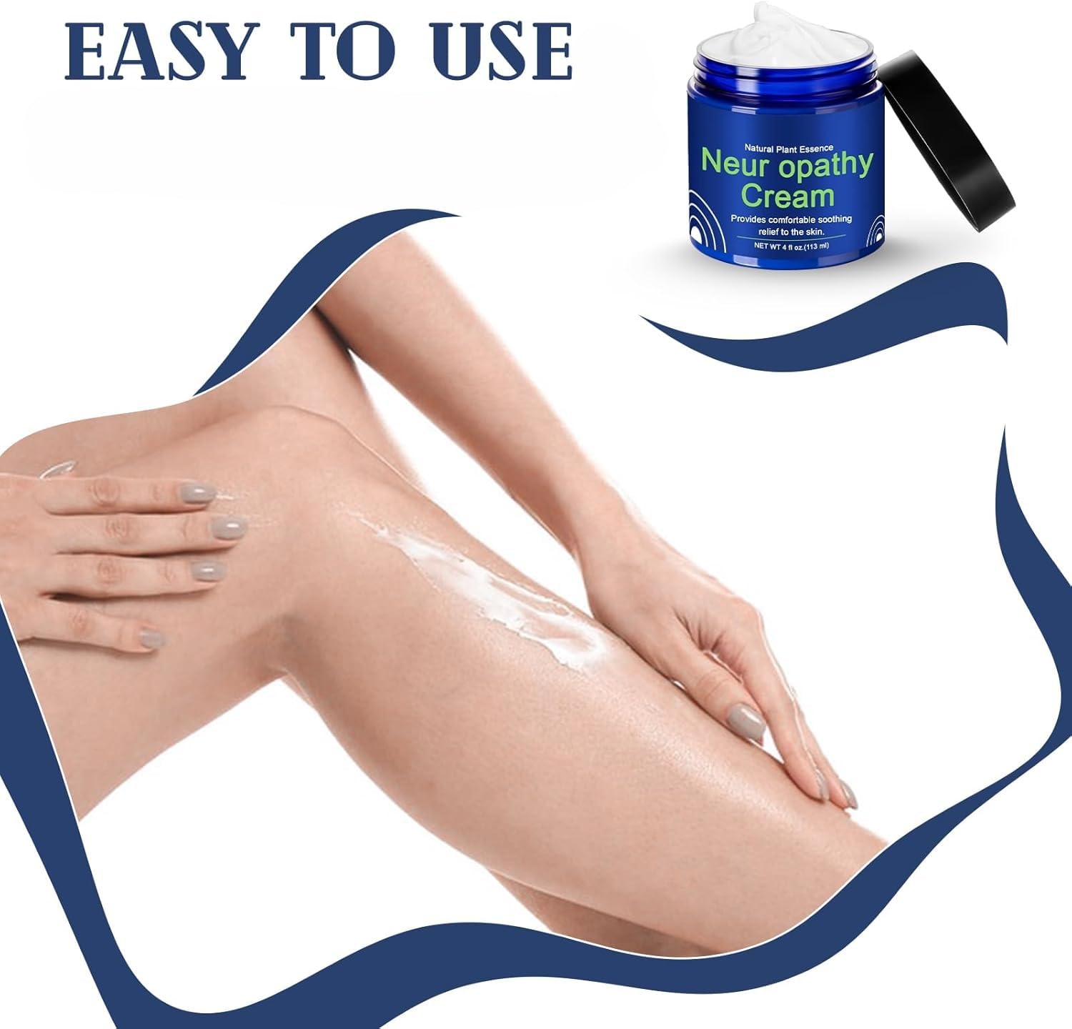 WIN2B Crème neuropathie – soin des mains et des jambes sans résidu gras.