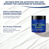 WIN2B Crème neuropathie – texture légère et parfum naturel.