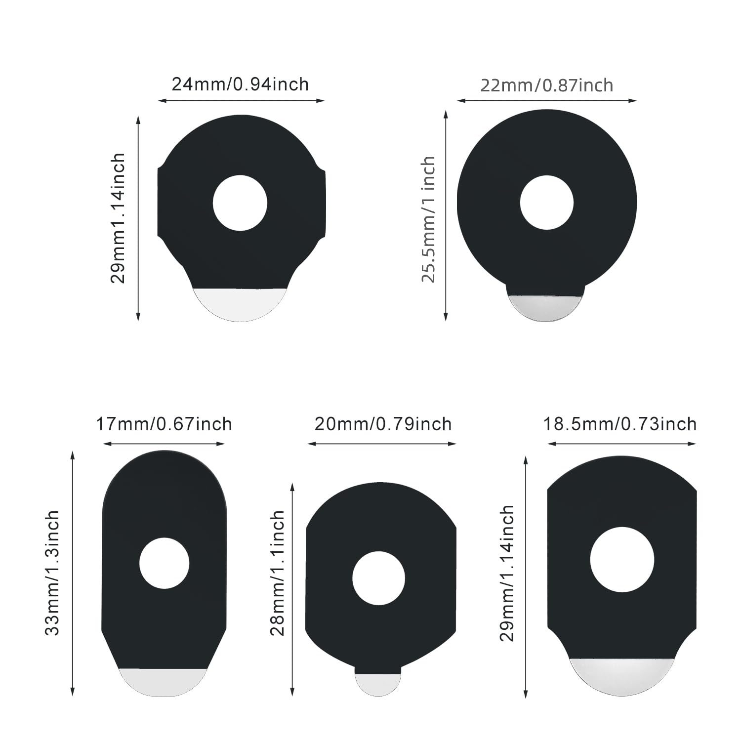 Adhesif double-face WINDIR pour lentilles, anti-glissement sans résidu.