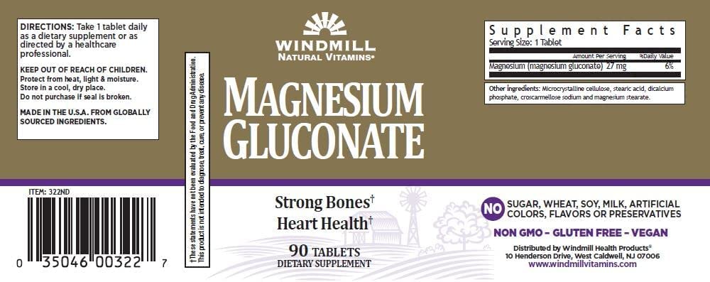 Routine quotidienne avec Windmill Magnésium Gluconate.