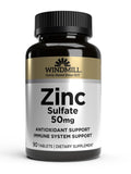 Boîte Windmill sulfate de zinc affichée, soutien potentiel au système immunitaire.