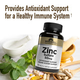 Comprimé Windmill de sulfate de zinc 50 mg prêt à être pris.