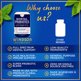 Boîte Windsor Botanicals pour halitose, potentiel de réduction des odeurs.