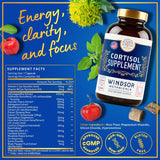Gros plan sur l’extrait d’ashwagandha Windsor Botanicals, favorise le calme quotidien
