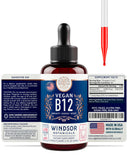 Utilisation quotidienne sous la langue avec une pipette Windsor Botanicals B12.