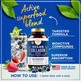 Extrait de cranberry inclus dans Windsor Botanicals collagene vegan