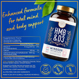WINDSOR BOTANICALS HMB-D3 etats-unis emballage: fabriqué dans des installations GMP.