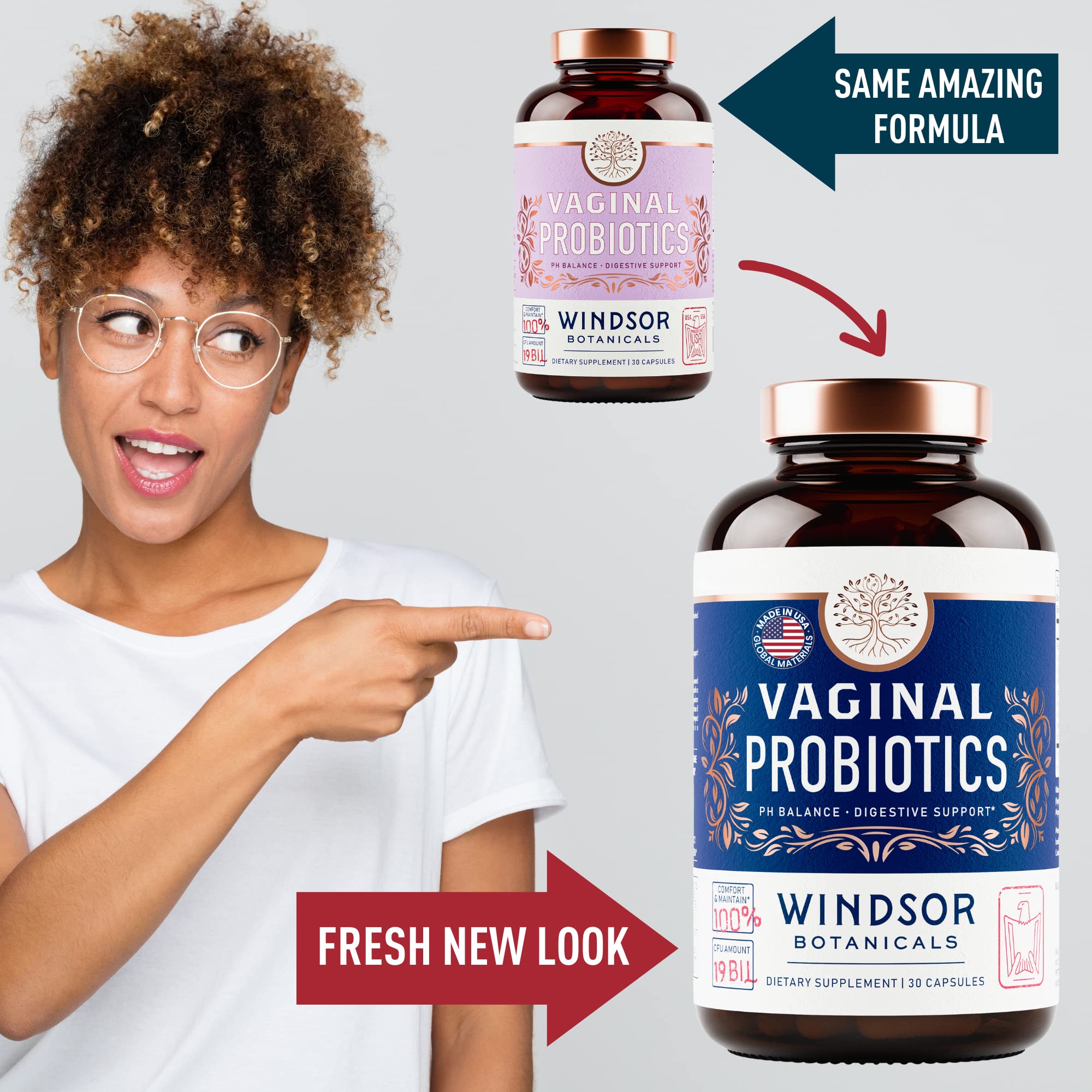 Capsules vegan WINDSOR BOTANICALS, faciles à avaler et cruelty-free.