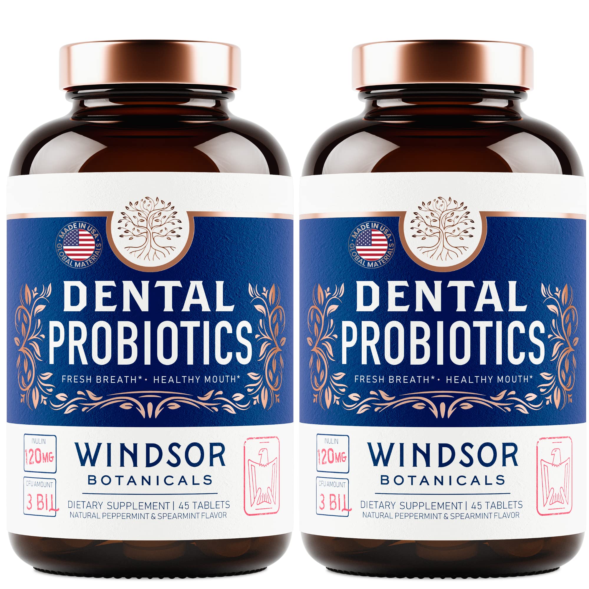 WINDSOR BOTANICALS – sans sucre ni produits chimiques, saveur menthe naturelle.