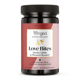 Winged Wellness Love Bites gommes myrtille sauvage, bien-être féminin et énergie douce