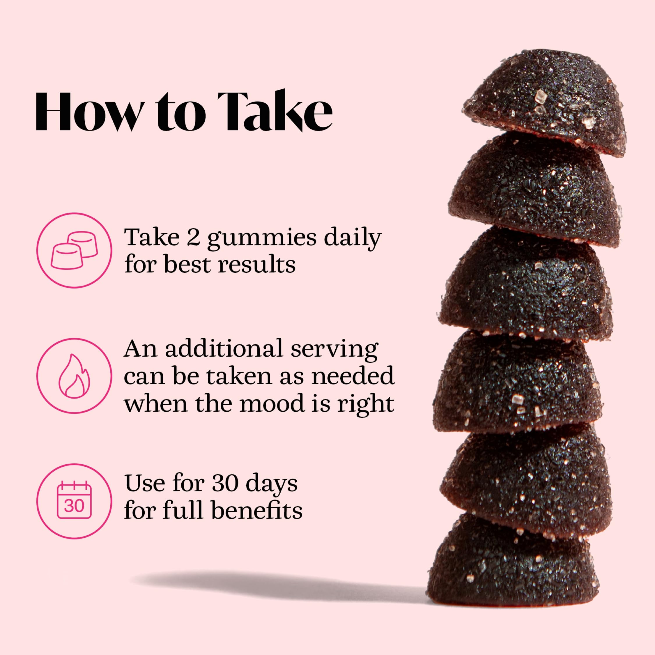Winged Wellness Love Bites pot gommes, présentation pratique et gourmande