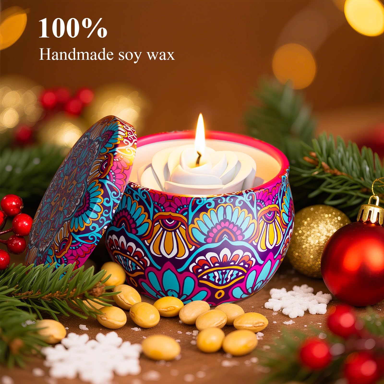 Bougie WINTERCRUSH Lavande, atmosphère apaisante pour la nuit.