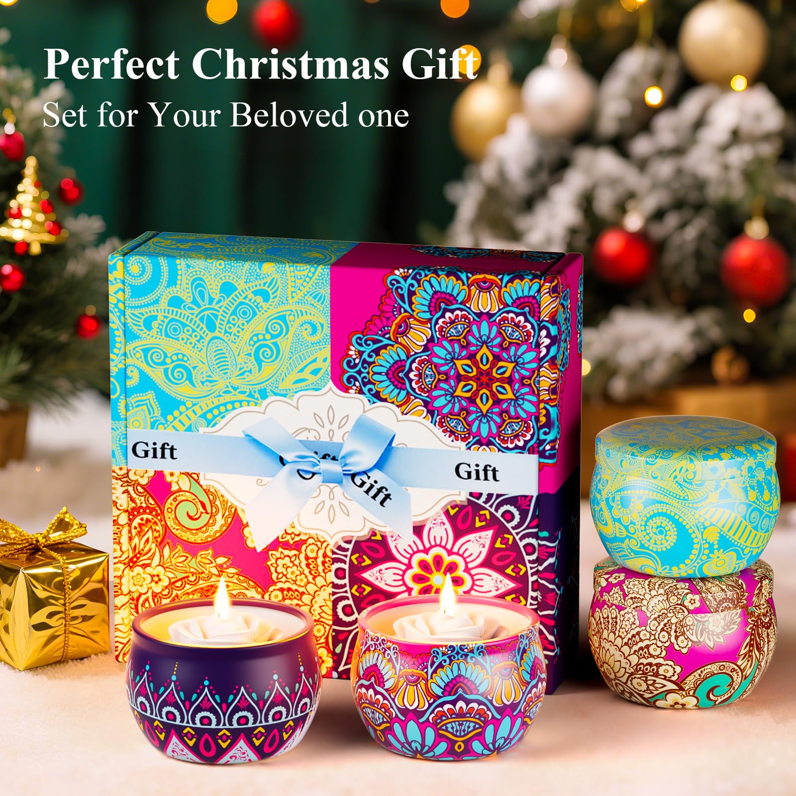 Coffret WINTERCRUSH Noël Lavande, ambiance relaxante et décor raffiné.