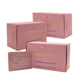 Lingettes féminines jetables WIPESYwiz, pack trio, pratiques et hygiéniques en déplacement.