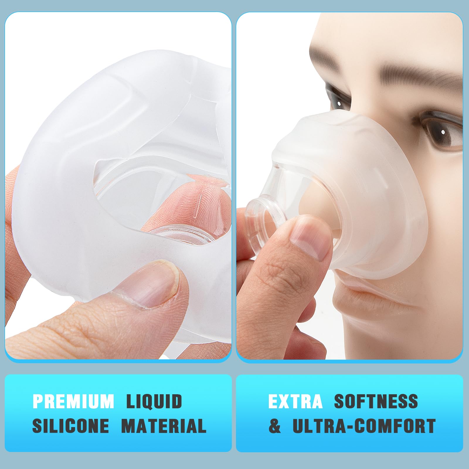 Wiscky AirFit N20 coussin facile à nettoyer, entretien rapide et pratique.