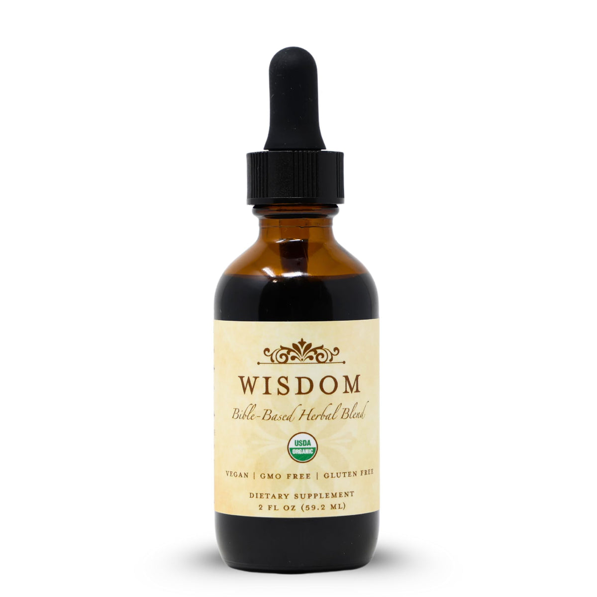 Gouttes Wisdom Nutrition au curcuma encens et myrrhe pour énergie naturelle et clarté