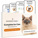 Rapport Wisdom Panel Complete montrant les races et traits du chat.