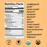 Wise Bar ingrédients dattes cacao avoine amandes pour énergie durable.