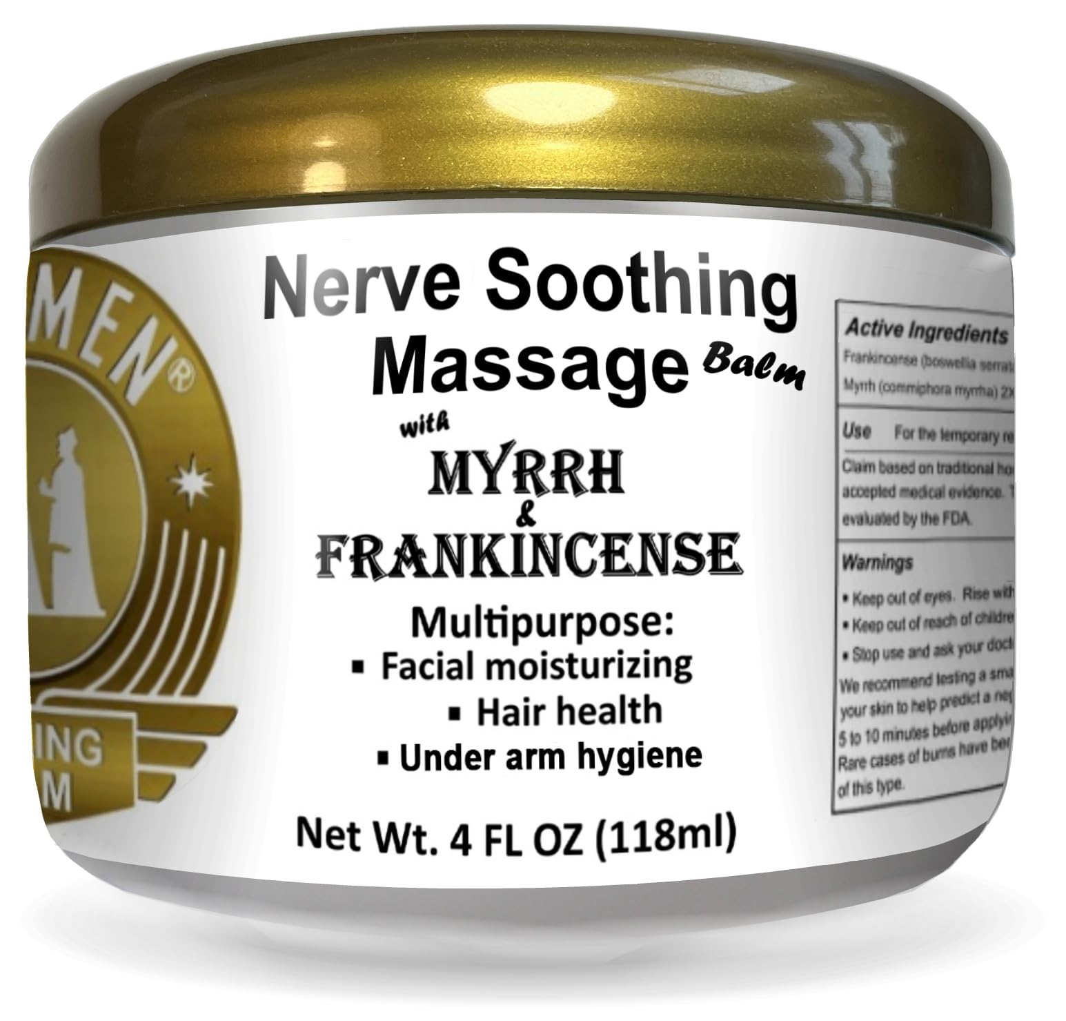 Wise Men Baume ingrédients myrrhe-encens-coco, formulation naturelle pour nourrir la peau.