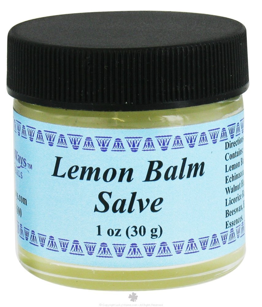 Crème Mélisse Wise Ways Herbals, pot 1 oz, usage doux pour le confort quotidien.