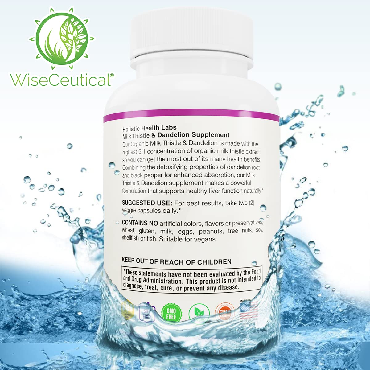 Wiseceutical soutien-hepatique, capsule prête à une routine quotidienne.