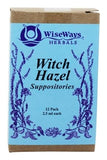 Suppositoires Wiseways Herbal à l’hamamélis pour apaiser les irritations rectales.