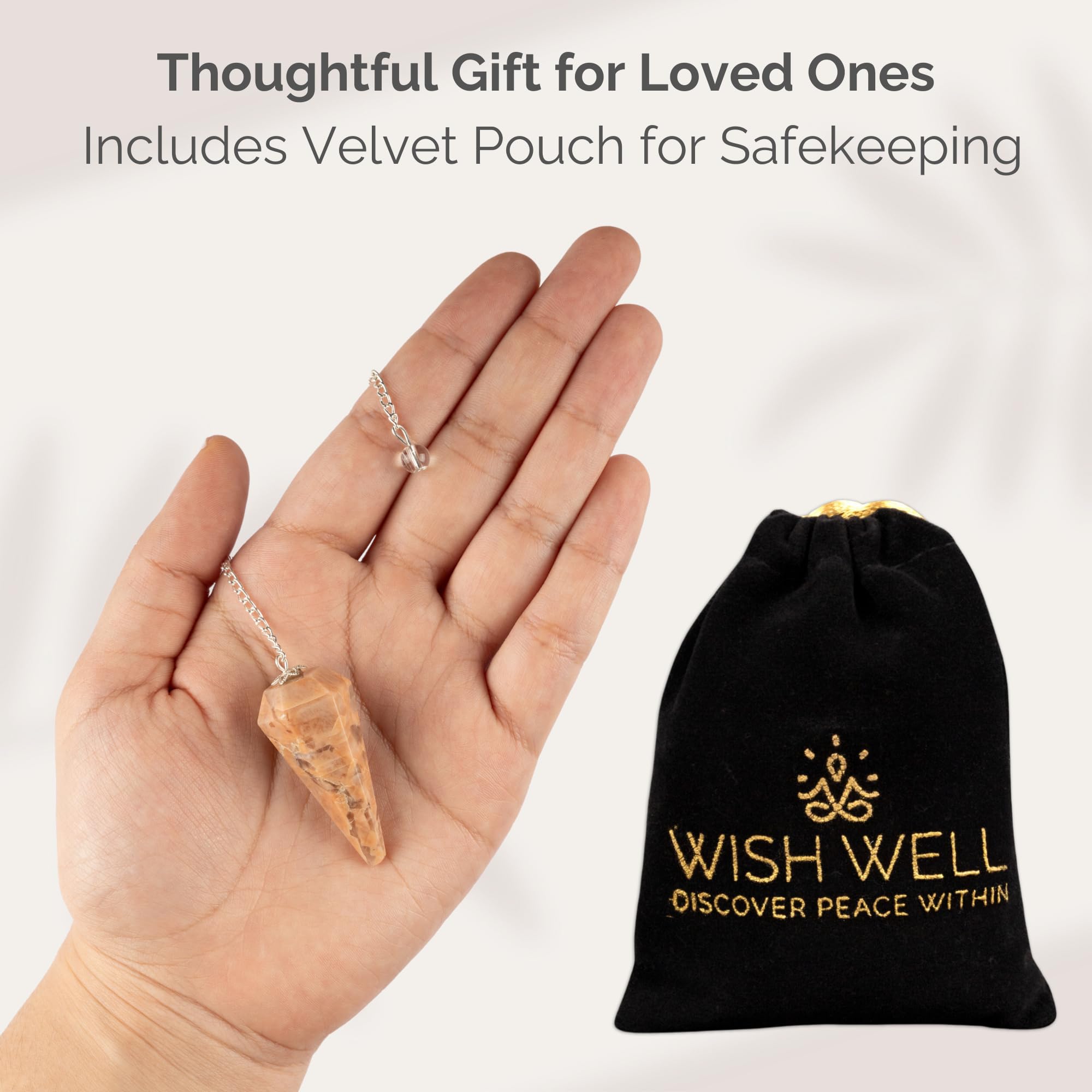 Wish Well pendule pour équilibre des chakras et rituels calmes.
