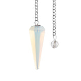 Wish Well Opalite pendule avec boule de cristal et chaîne, pratique élégante pour la divination.