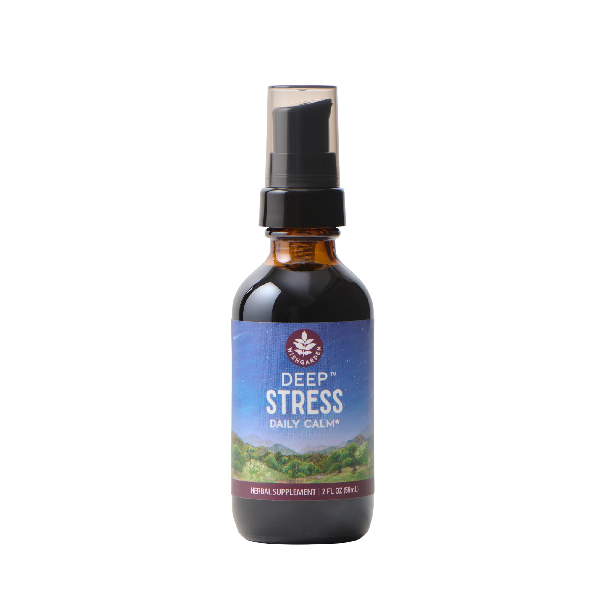 WishGarden Deep Stress avec Ashwagandha – bouteille visible, soutien potentiel au stress quotidien.
