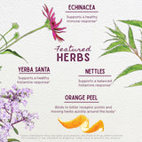 WishGarden Kick-Ass Allergie & Sinus – herbes sauvages et organiques pour le confort des sinus.