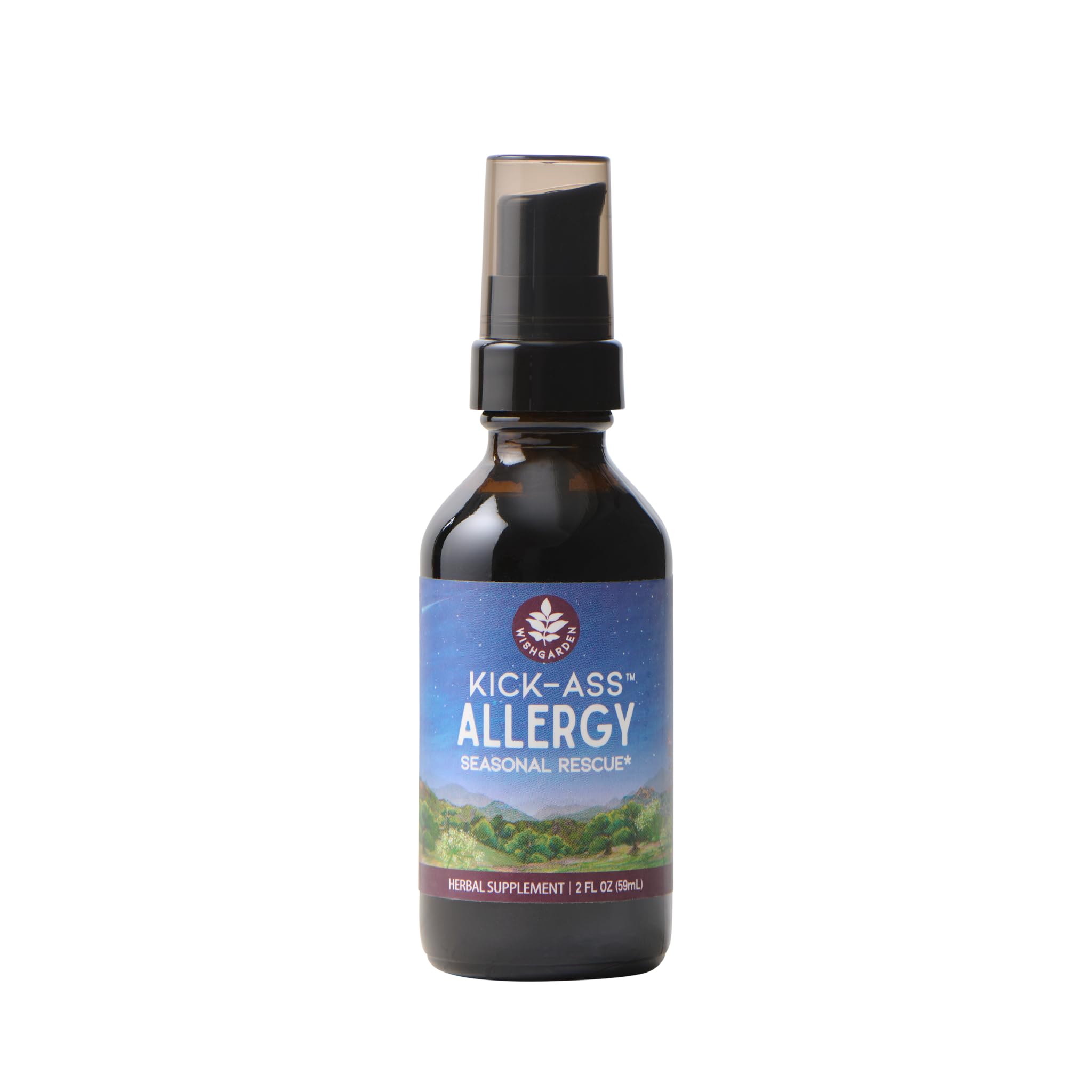 WishGarden Kick-Ass Allergy — flacon pompe prêt à une utilisation rapide lors des irritants saisonniers.