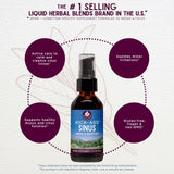 WishGarden Kick-Ass Sinus – étiquette du produit mettant en avant ingrédients naturels.