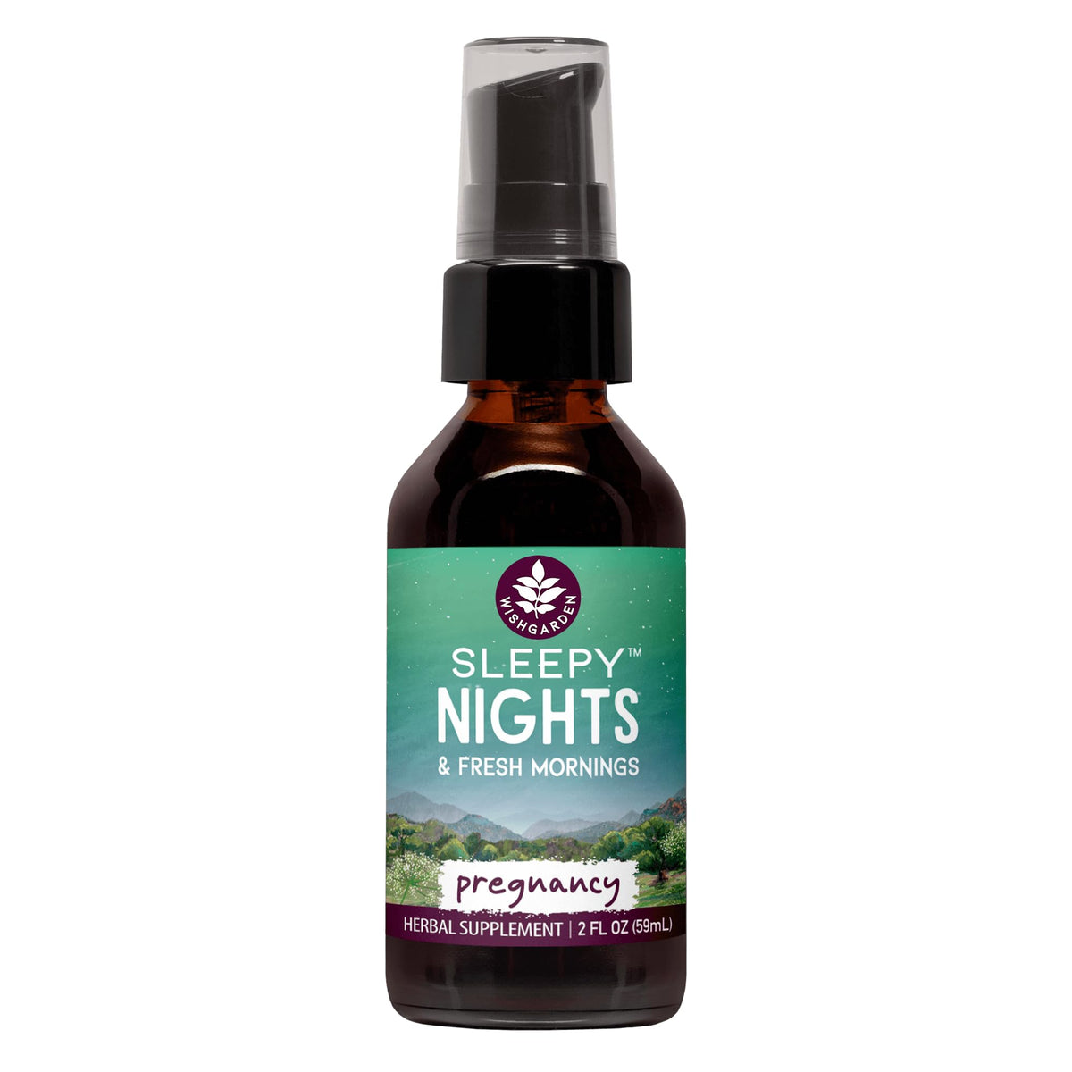 WishGarden Sleepy Nights Grossesse flacon : soutien potentiel pour sommeil paisible.