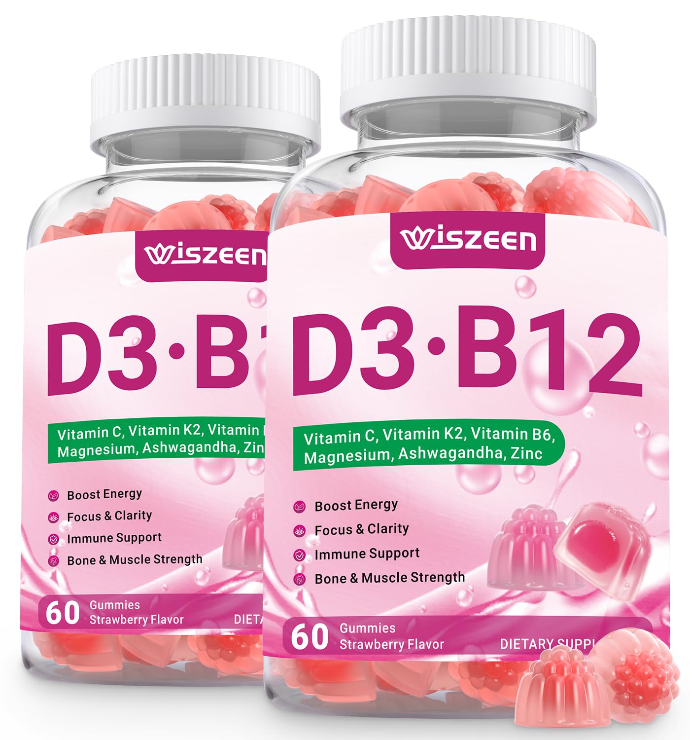 Wiszeen D3 B12 : boîte ouverte, texture appétissante